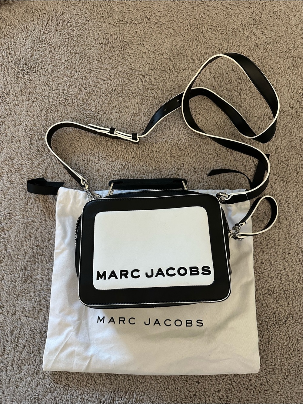 Marc Jacobs The BoX Black and White Cross Body Bag